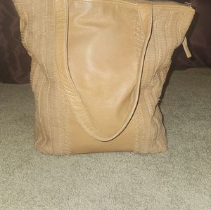 New Day & Mood Flame Leather Tote